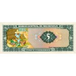 1972 - Nicaragua P122a 5 Cordobas banknote