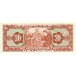 1972 - Nicaragua P124 20 Cordobas banknote