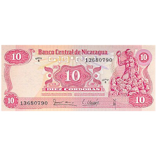 1979 - Nicaragua P134 10 Cordobas banknote