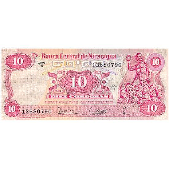 1979 - Nicaragua P134 10 Cordobas banknote 1979 - Nicaragua P134 10 Cordobas banknote