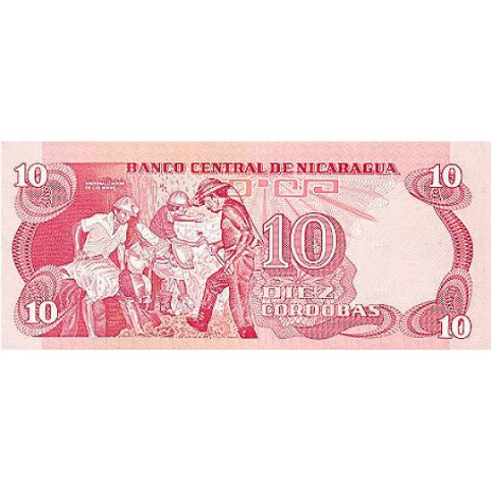 1979 - Nicaragua P134 10 Cordobas banknote 1979 - Nicaragua P134 10 Cordobas banknote