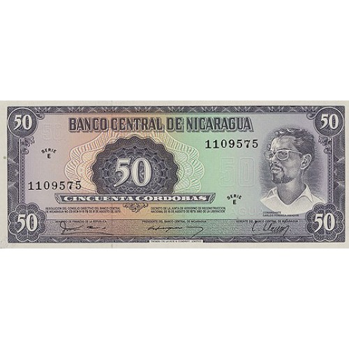 1979 - Nicaragua P136 billete de 50 Córdobas