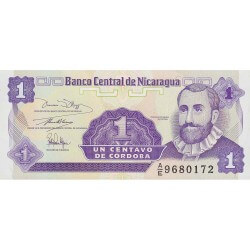 1991 - Nicaragua PIC 167 1 Centavo banknote UNC 1991 - Nicaragua PIC 167 1 Centavo banknote UNC