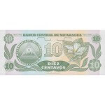 1991 - Nicaragua P169a 10 Centavos de Cordoba banknote