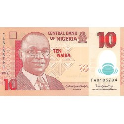 2019 - Nigeria 10 Naira banknote PIC 39j UNC