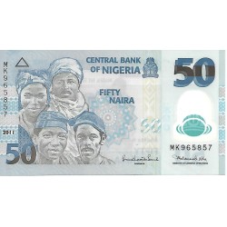 2011 - Nigeria 50 Naira banknote PIC 40c UNC
