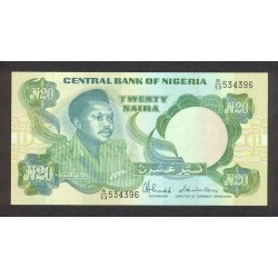 2001 - Nigeria PIC 26c       20 Nairas banknote