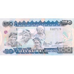 1991 - Nigeria PIC 27c   50 Nairas banknote