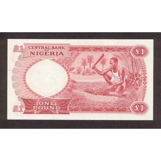 1967 - Nigeria PIC 8 1 Pound banknote 1967 - Nigeria PIC 8 1 Pound banknote