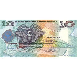 1998 - Papua PIC 17a 10 Kina banknote UNC