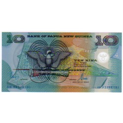 2000 - Papua P26 billete de 10 Kina