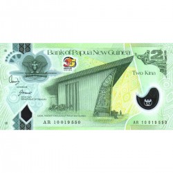 2010 - Papua PIC 38 billete de 2 Kina 35 Aniv. S/C