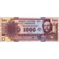 2003 - Paraguay PIC 222     1.000 Guaranies banknote