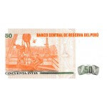 1987 - Peru P131b 50 Intis banknote