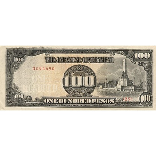 1944 - Filipinas P112 billete de 100 Pesos usado EBC
