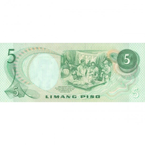 1970 - Philippines P148a 5 Piso banknote 1970 - Philippines P148a 5 Piso banknote