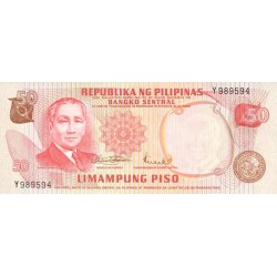 1970 - Filipinas P151 billete de 50 Piso