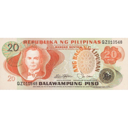 1978 - Philippines P162b   20 Piso banknote
