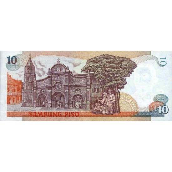 1985 - Philippines P169a 10 Piso banknote 1985 - Philippines P169a 10 Piso banknote