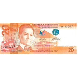 2017 - Filipinas PIC 206b billete de 20 Pisos EBC