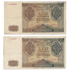 1941 - Poland PIC 103  100 Zlotych VF banknote