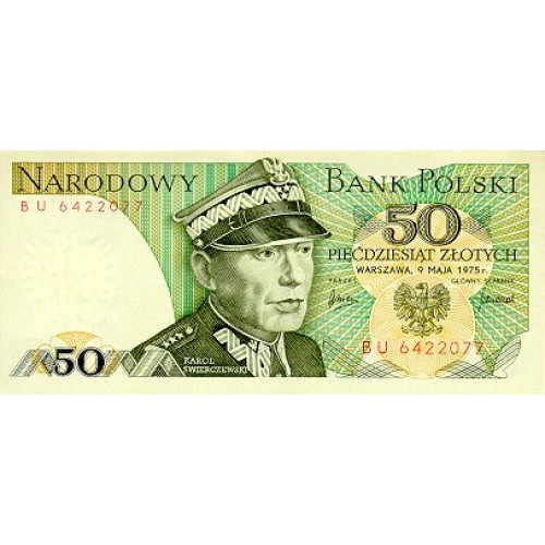 1988 - Poland PIC 142c  50 Zlotych  banknote XF