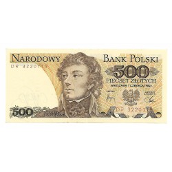 1982 - Polonia PIC 145d  billete de 500 Zlotych EBC