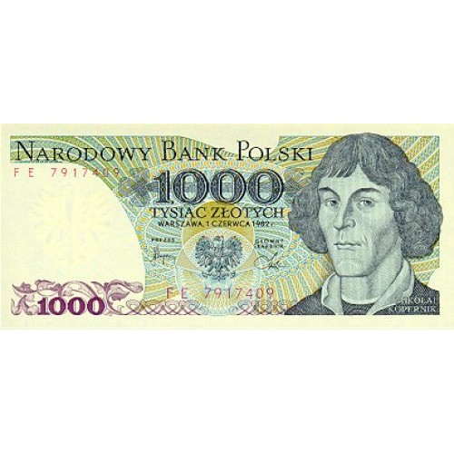 1982 - Polonia PIC 146c billete de 1.000 Zlotych