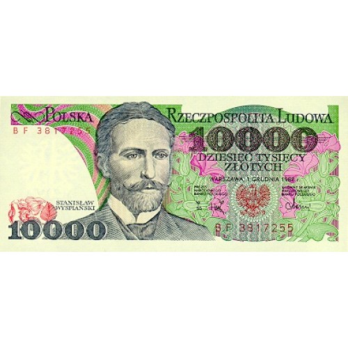 1988 - Polonia PIC 151b    billete de  10.000 Zlotych