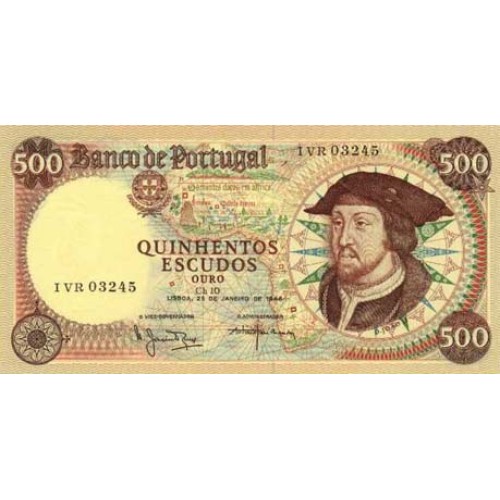 1979 - Portugal  Pic 170 b              billete de 500 Escudos