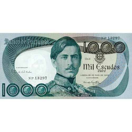 1968 - Portugal  Pic 175a           1.000 Escudos   banknote