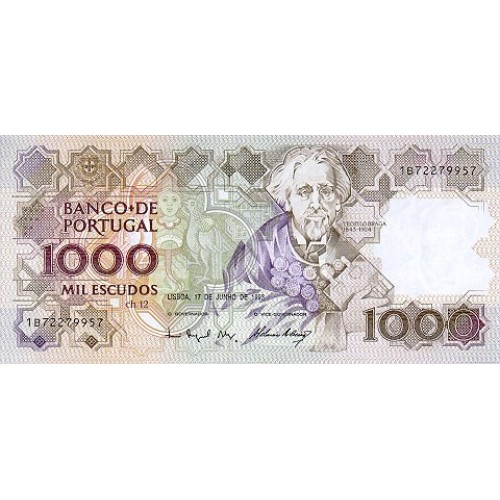 1993 - Portugal  Pic 181j             billete de 1.000 Escudos