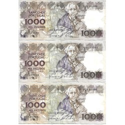1988 - Portugal 1000 Escudos banknote PIC 181e VF 1988 - Portugal 1000 Escudos banknote PIC 181e VF