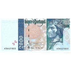 1996 - Portugal 2.000 Escudos banknote PIC 189b UNC 1996 - Portugal 2.000 Escudos banknote PIC 189b UNC