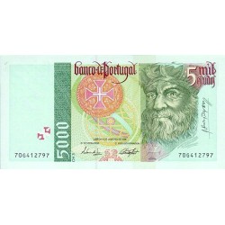 1997 - Portugal  Pic 190c       5.000 Escudos   banknote