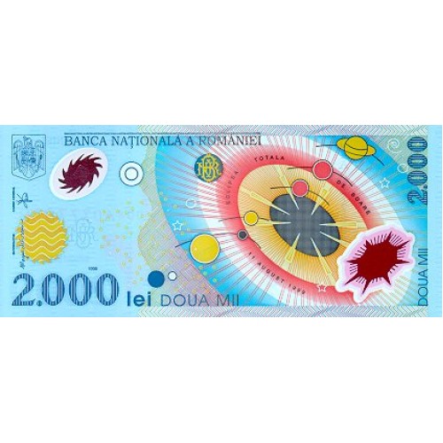 1999 - Romania   Pic  111a          2.000 Lei plastic banknote