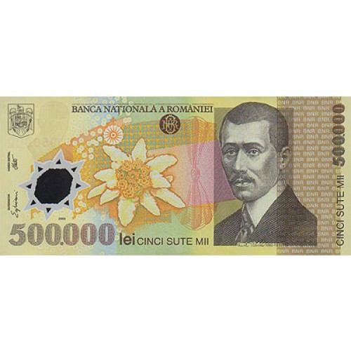 2000 - Romania   Pic  115      500.000 Lei plastic banknote