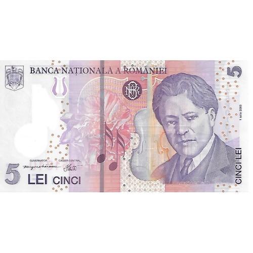 2017 - Rumania PIC 118h billete de 5 Lei S/C