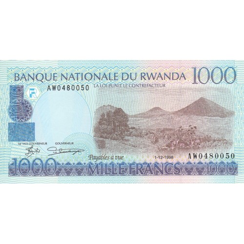 1998 - Ruanda pic 27 billete de 1000 Francos