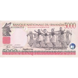 1998 - Rwanda PIC 28   5000 Francs banknote