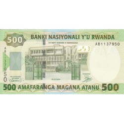 2004 - Ruanda pic 30 billete de 500 Francos