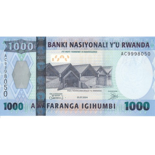 2004 - Ruanda pic 31 billete de 1000 Francos