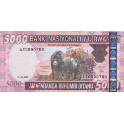 2004 - Rwanda 5000 Francs banknote PIC 33 UNC 2004 - Rwanda 5000 Francs banknote PIC 33 UNC