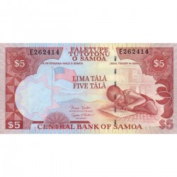 2002 - Western Samoa P33b 5 Tala banknote