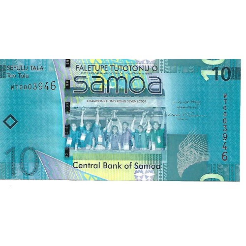 2008 - Western Samoa P39 10 Tala banknote