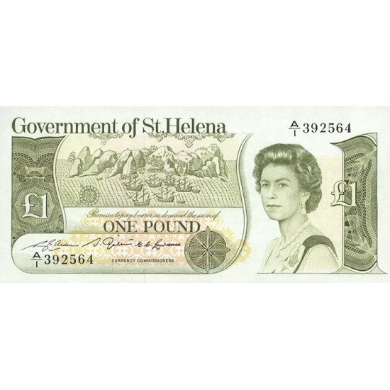 1981 - St. Helena Pic 9 1 Pound banknote 1981 - St. Helena Pic 9 1 Pound banknote