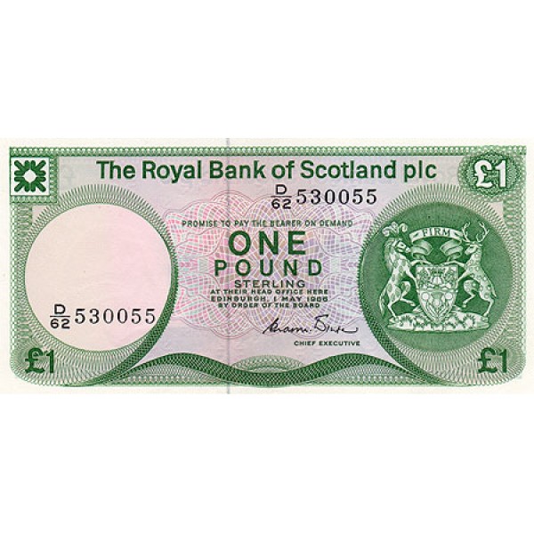 1986 -  Scotland PIC 341A   1 Pound  banknote