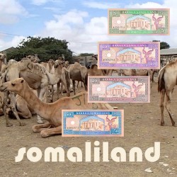 Serie 05 - Somaliland 4 Banknotes (PIC 1-4)