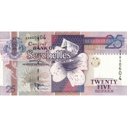 1998 - Seychelles pic 37 billete de 25 Rupias