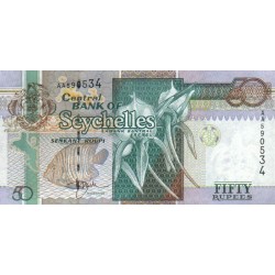 1998 - Seychelles  Pic 38    50 Rupias banknote